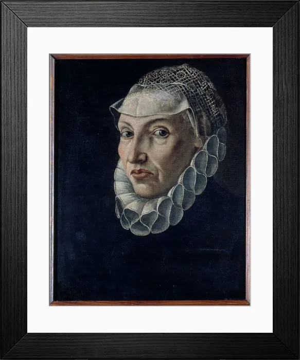 Framed Print : Portrait of a woman, said to be Marie Miraille, c1574. Creator: Unknown Framed Print : Portrait of a woman, said to be Marie Miraille, c1574. Creator: Unknown