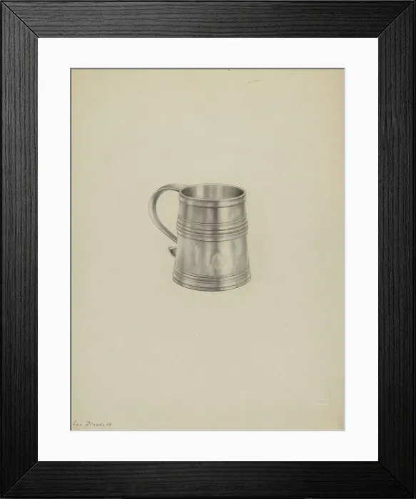 Framed Print : Silver Mug, c. 1936. Creator: Leo Drozdoff Framed Print : Silver Mug, c. 1936. Creator: Leo Drozdoff