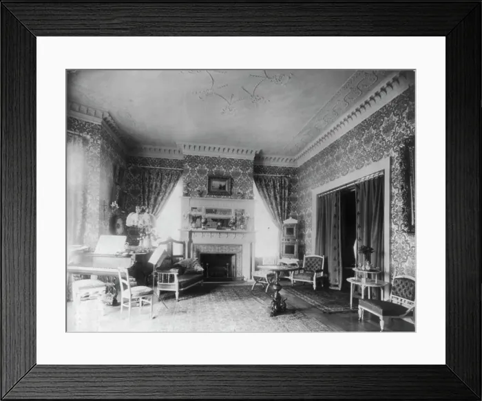 Framed Print : Ornate interiors of Chandler Hale house, 1001 16th St. N.W. Washington, D.C. c1900. Creator: Frances Benjamin Johnston Framed Print : Ornate interiors of Chandler Hale house, 1001 16th St. N.W. Washington, D.C. c1900. Creator: Frances Benjamin Johnston