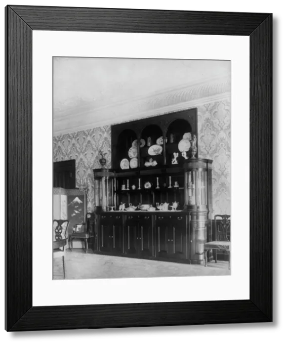 Framed Print : Ornate interiors of Chandler Hale house, 1001 16th St. N.W. Washington, D.C. c1900. Creator: Frances Benjamin Johnston Framed Print : Ornate interiors of Chandler Hale house, 1001 16th St. N.W. Washington, D.C. c1900. Creator: Frances Benjamin Johnston