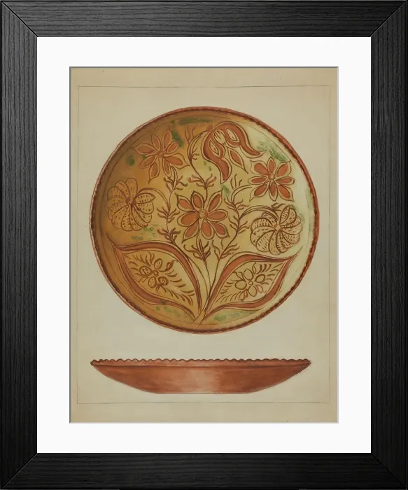 Framed Print : Plate. Creator: Hedwig Emanuel Framed Print : Plate. Creator: Hedwig Emanuel