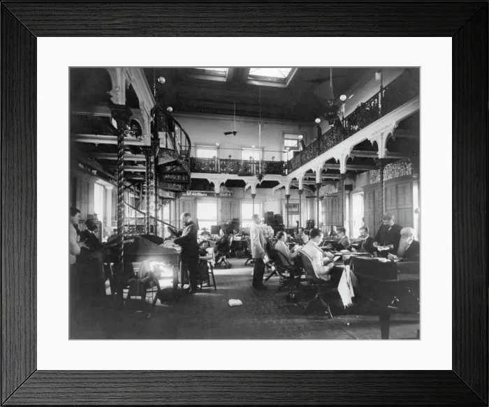 Framed Print : Post Office Dept. - Dead Letter Office, between 1890 and 1950. Creator: Frances Benjamin Johnston Framed Print : Post Office Dept. - Dead Letter Office, between 1890 and 1950. Creator: Frances Benjamin Johnston