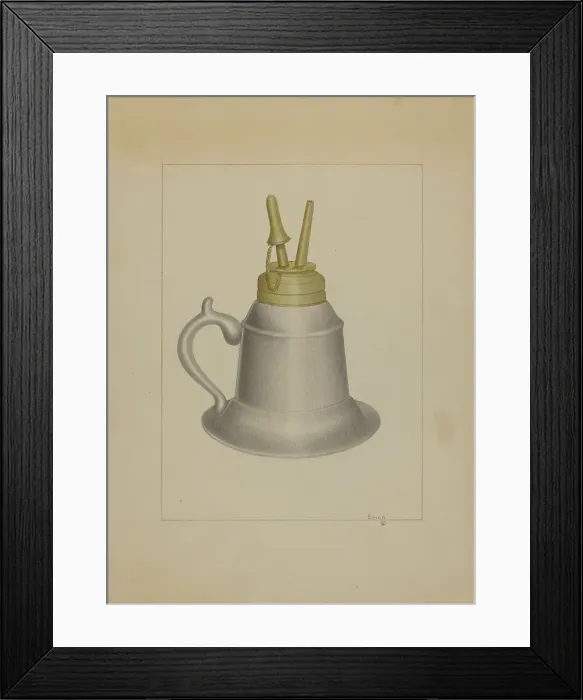 Framed Print : Lamp, c. 1936. Creator: Burton Ewing Framed Print : Lamp, c. 1936. Creator: Burton Ewing