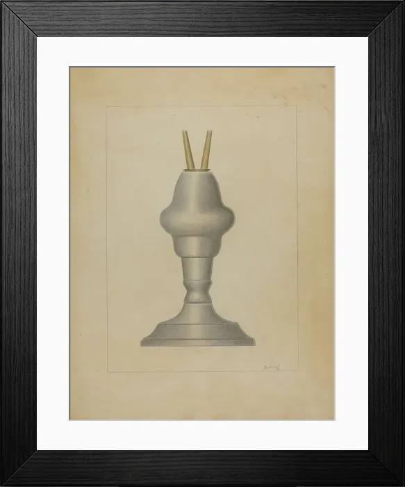 Framed Print : Lamp, c. 1936. Creator: Burton Ewing Framed Print : Lamp, c. 1936. Creator: Burton Ewing