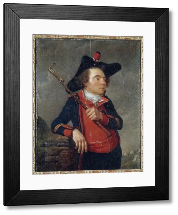 Framed Print : Portrait of an artilleryman from the National Guard, c1789. Creator: Unknown Framed Print : Portrait of an artilleryman from the National Guard, c1789. Creator: Unknown