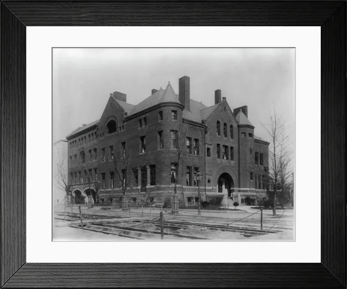 Framed Print : Hay-Adams residences, N.W. corner of 16th and H. Streets, Washington, D.C. between 1890 and 1950. Creator: Frances Benjamin Johnston Framed Print : Hay-Adams residences, N.W. corner of 16th and H. Streets, Washington, D.C. between 1890 and 1950. Creator: Frances Benjamin Johnston