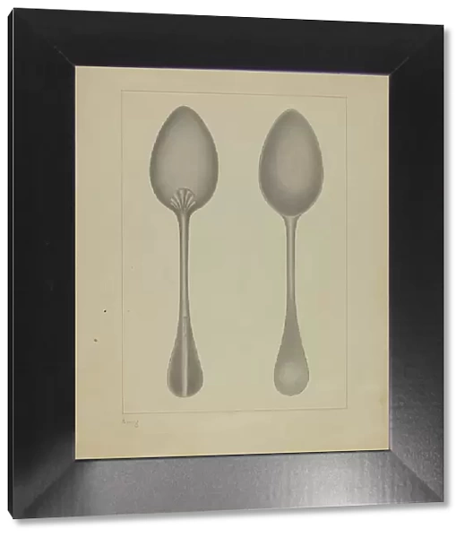 Pewter Spoon, c. 1937. Creator: Burton Ewing