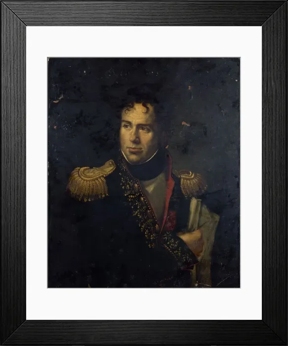 Framed Print : Portrait of an officer, 1798. Creator: Unknown Framed Print : Portrait of an officer, 1798. Creator: Unknown
