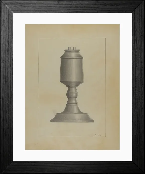 Framed Print : Lamp, c. 1936. Creator: Burton Ewing Framed Print : Lamp, c. 1936. Creator: Burton Ewing