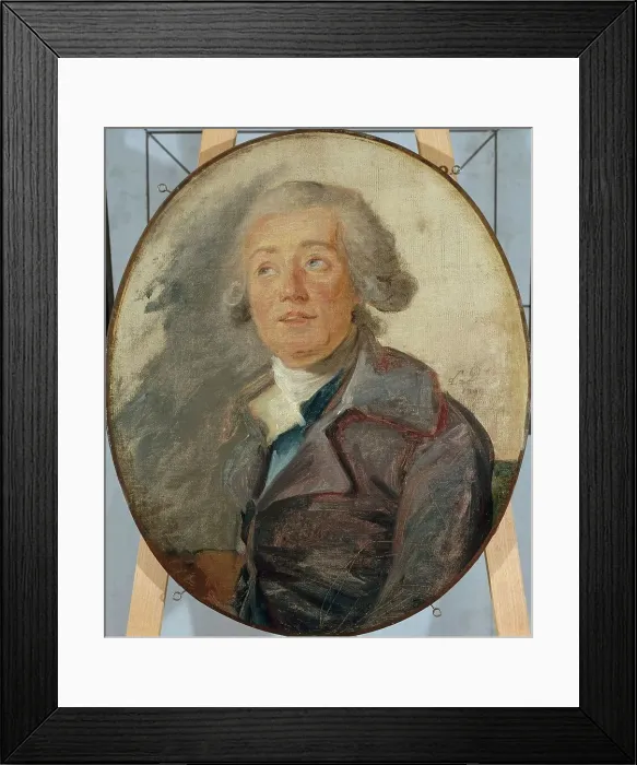 Framed Print : Portrait of an unknown person, 1799. Creator: Unknown Framed Print : Portrait of an unknown person, 1799. Creator: Unknown