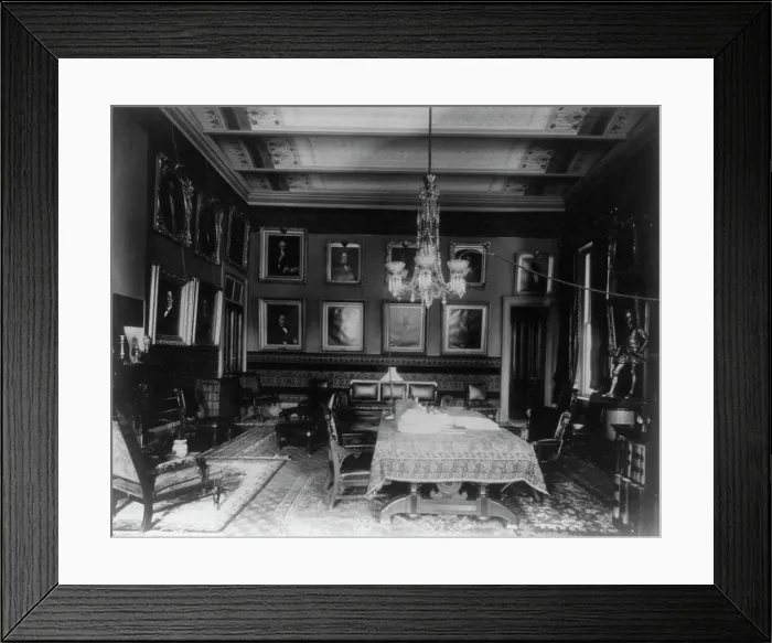 Framed Print : Justice Dept. Attorney General's private office, c1900. Creator: Frances Benjamin Johnston Framed Print : Justice Dept. Attorney General's private office, c1900. Creator: Frances Benjamin Johnston