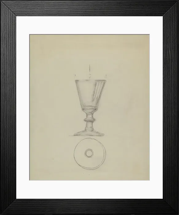 Framed Print : Wine Glass, c. 1936. Creator: Albert Eyth Framed Print : Wine Glass, c. 1936. Creator: Albert Eyth