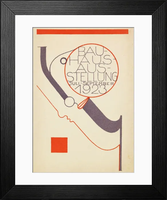 Framed Print : Bauhaus exhibition, 1923. Creator: Schlemmer, Oskar (1888-1943) Framed Print : Bauhaus exhibition, 1923. Creator: Schlemmer, Oskar (1888-1943)