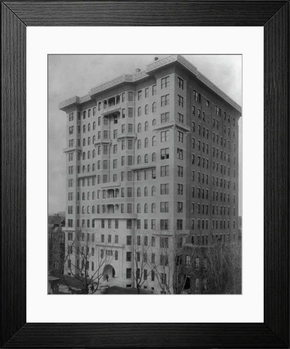 Framed Print : Cairo Flats, Washington, D.C. between 1890 and 1950. Creator: Frances Benjamin Johnston Framed Print : Cairo Flats, Washington, D.C. between 1890 and 1950. Creator: Frances Benjamin Johnston