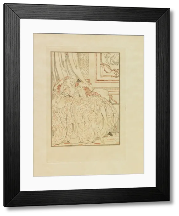 Framed Print : Illustration for Une aventure d'amour à Venise by Giacomo Casanova de Seingalt, 1927. Creator: Wegener, Gerda (1886-1940). Illustration for Une aventure d'amour à Venise by Giacomo Casanova de Seingalt, 1927 Framed Print : Illustration for Une aventure d'amour à Venise by Giacomo Casanova de Seingalt, 1927. Creator: Wegener, Gerda (1886-1940). Illustration for Une aventure d'amour à Venise by Giacomo Casanova de Seingalt, 1927
