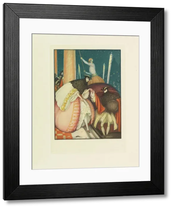 Framed Print : Illustration for Une aventure d'amour à Venise by Giacomo Casanova de Seingalt, 1927. Creator: Wegener, Gerda (1886-1940). Illustration for Une aventure d'amour à Venise by Giacomo Casanova de Seingalt, 1927 Framed Print : Illustration for Une aventure d'amour à Venise by Giacomo Casanova de Seingalt, 1927. Creator: Wegener, Gerda (1886-1940). Illustration for Une aventure d'amour à Venise by Giacomo Casanova de Seingalt, 1927