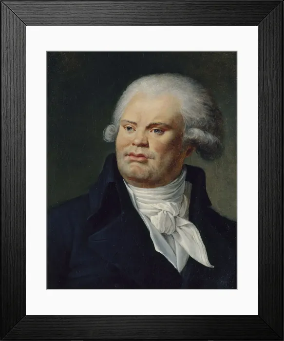 Framed Print : Portrait of Georges Danton (1759-1794), speaker and politician, c1790. Creator: Unknown Framed Print : Portrait of Georges Danton (1759-1794), speaker and politician, c1790. Creator: Unknown