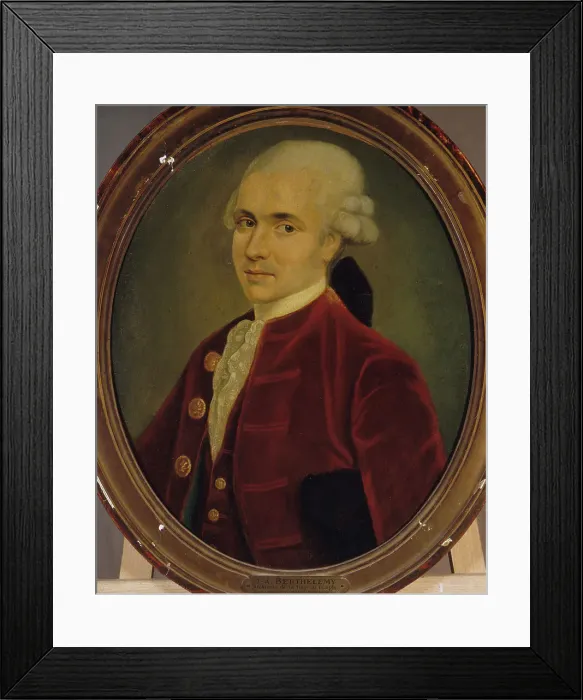 Framed Print : Portrait of Jacques-Albert Berthélemy (1745-1813), lawyer in the parliament... c1745 and 1813. Creator: Unknown Framed Print : Portrait of Jacques-Albert Berthélemy (1745-1813), lawyer in the parliament... c1745 and 1813. Creator: Unknown