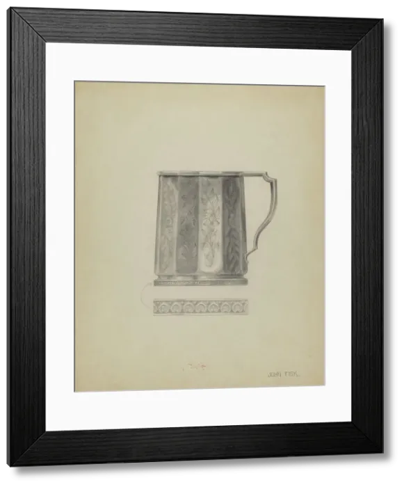 Framed Print : Silver Mug, c. 1936. Creator: John Fisk Framed Print : Silver Mug, c. 1936. Creator: John Fisk