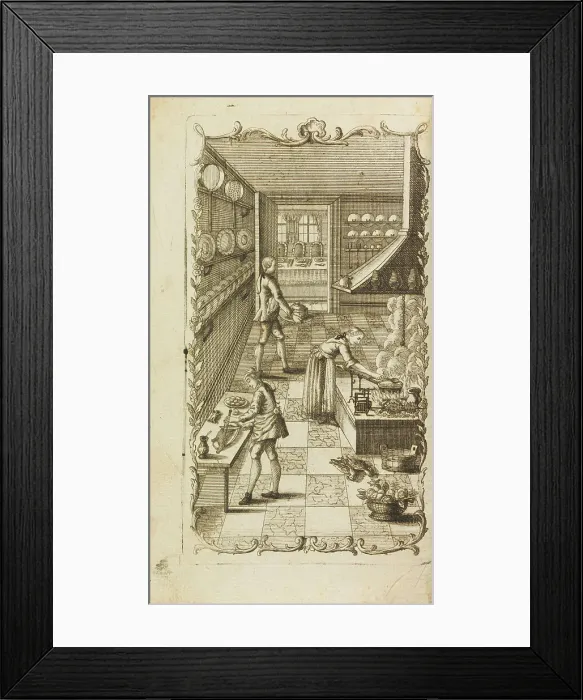 Framed Print : New well furnished cooking book, 1766. Creator: Anonymous Framed Print : New well furnished cooking book, 1766. Creator: Anonymous