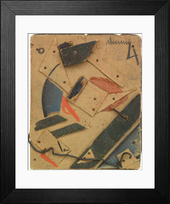 Framed Print : Merz design, 1919. Creator: Schwitters, Kurt (1887-1948) Framed Print : Merz design, 1919. Creator: Schwitters, Kurt (1887-1948)