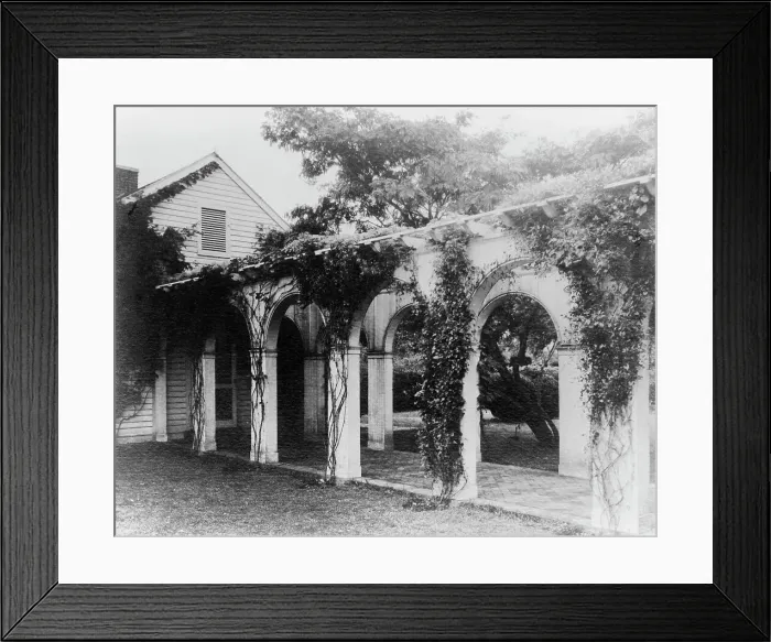 Framed Print : The old gallery at Mirador (Langhorne estate), Greenwood, Virginia, between 1933 and 1942. Creator: Frances Benjamin Johnston Framed Print : The old gallery at Mirador (Langhorne estate), Greenwood, Virginia, between 1933 and 1942. Creator: Frances Benjamin Johnston