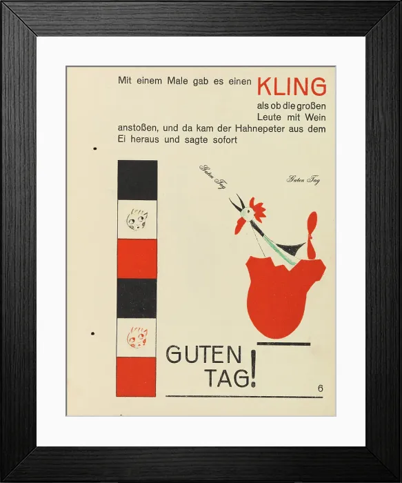 Framed Print : Hahne Peter, 1924. Creator: Schwitters, Kurt (1887-1948) Framed Print : Hahne Peter, 1924. Creator: Schwitters, Kurt (1887-1948)