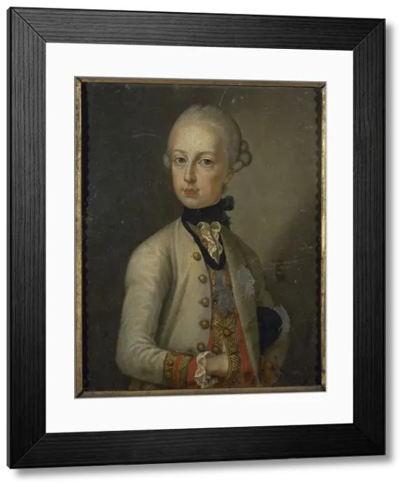 Framed Print : Portrait of Joseph II (1741-1790), emperor of the Holy Empire, c1755. Creator: Unknown Framed Print : Portrait of Joseph II (1741-1790), emperor of the Holy Empire, c1755. Creator: Unknown