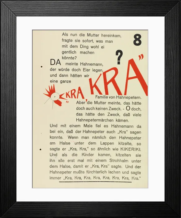 Framed Print : Hahne Peter, 1924. Creator: Schwitters, Kurt (1887-1948) Framed Print : Hahne Peter, 1924. Creator: Schwitters, Kurt (1887-1948)