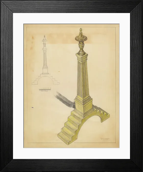 Framed Print : Andiron, 1935 / 1942. Creator: Frank Fumagalli Framed Print : Andiron, 1935 / 1942. Creator: Frank Fumagalli