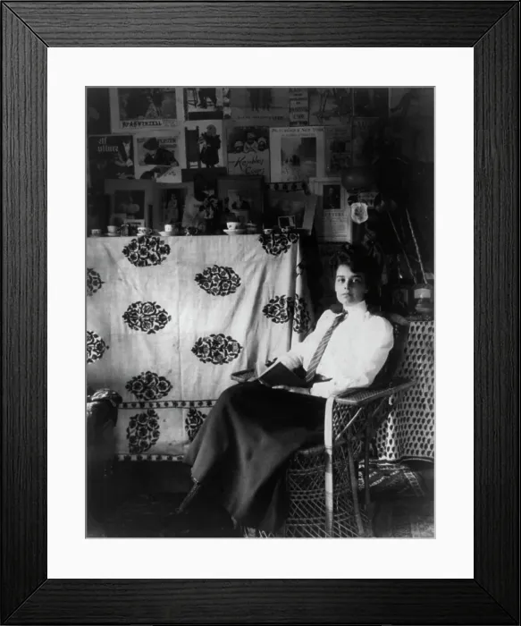 Framed Print : Helen (Hay) Whitney, 1875-1944, c1898. Creator: Frances Benjamin Johnston Framed Print : Helen (Hay) Whitney, 1875-1944, c1898. Creator: Frances Benjamin Johnston