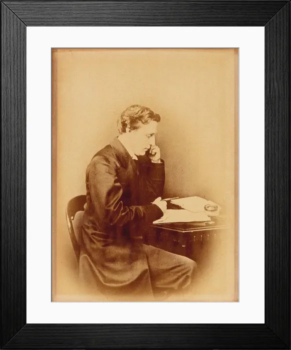 Framed Print : Self-Portrait, 1857. Creator: Carroll, Lewis, (Charles Lutwidge Dodgson) (1832-1898) Framed Print : Self-Portrait, 1857. Creator: Carroll, Lewis, (Charles Lutwidge Dodgson) (1832-1898)