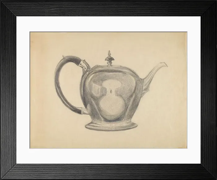 Framed Print : Teapot, c. 1936. Creator: John Garay Framed Print : Teapot, c. 1936. Creator: John Garay