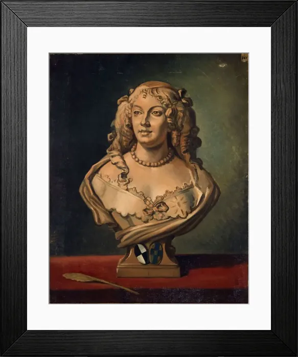 Framed Print : Portrait of Madame de Sevigne (1626-1696), after a bust by Chatrousse, between 1801 and 1900. Creator: Unknown Framed Print : Portrait of Madame de Sevigne (1626-1696), after a bust by Chatrousse, between 1801 and 1900. Creator: Unknown