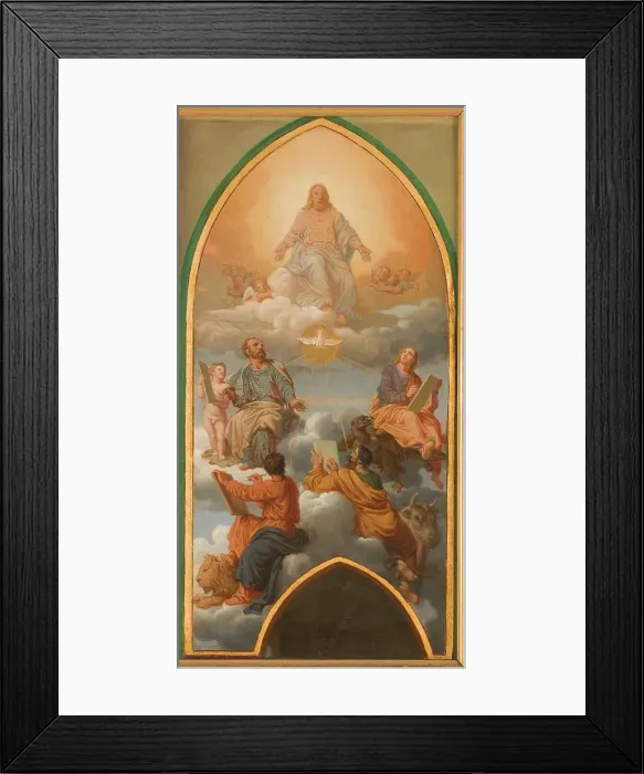 Framed Print : Sketch for the church of Saint-Gervais... c.1869-1872. Creator: Sébastien Louis Guillaume Norblin de la Gourdaine Framed Print : Sketch for the church of Saint-Gervais... c.1869-1872. Creator: Sébastien Louis Guillaume Norblin de la Gourdaine