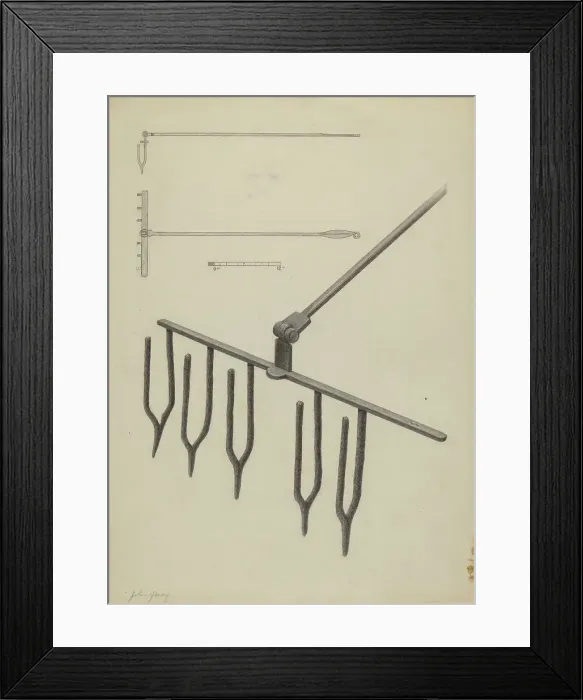 Framed Print : Wrought Iron Toaster, 1935 / 1942. Creator: John Garay Framed Print : Wrought Iron Toaster, 1935 / 1942. Creator: John Garay