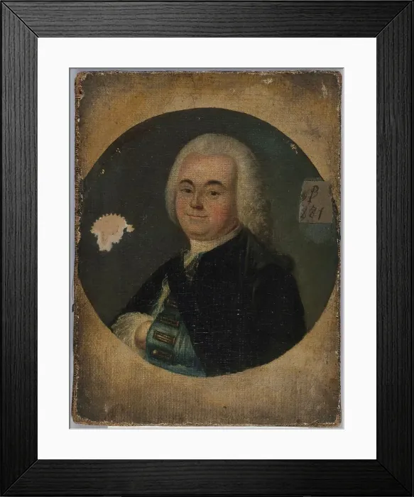 Framed Print : Portrait of man (vers1760), between 1755 and 1765. Creator: Unknown Framed Print : Portrait of man (vers1760), between 1755 and 1765. Creator: Unknown