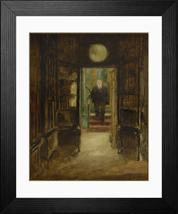 Framed Print : Victor Hugo descendant de son cabinet de travail à Hauteville House, c.1880. Creator: Georges-Victor Hugo Framed Print : Victor Hugo descendant de son cabinet de travail à Hauteville House, c.1880. Creator: Georges-Victor Hugo