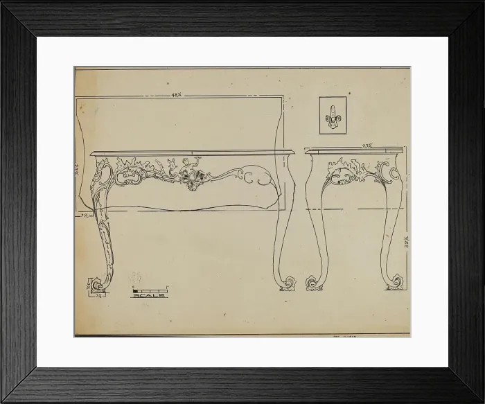 Framed Print : Pier Table, c. 1936. Creator: John Garay Framed Print : Pier Table, c. 1936. Creator: John Garay