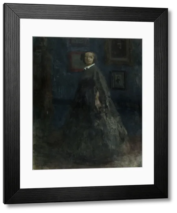 Framed Print : Portrait de Madame Victor Hugo. Creator: Georges-Victor Hugo Framed Print : Portrait de Madame Victor Hugo. Creator: Georges-Victor Hugo
