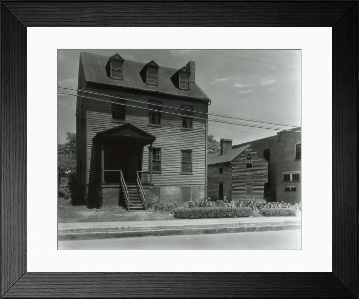 Framed Print : Minor houses and details, Blandfields, Dinwiddie County, Virginia, 1933. Creator: Frances Benjamin Johnston Framed Print : Minor houses and details, Blandfields, Dinwiddie County, Virginia, 1933. Creator: Frances Benjamin Johnston