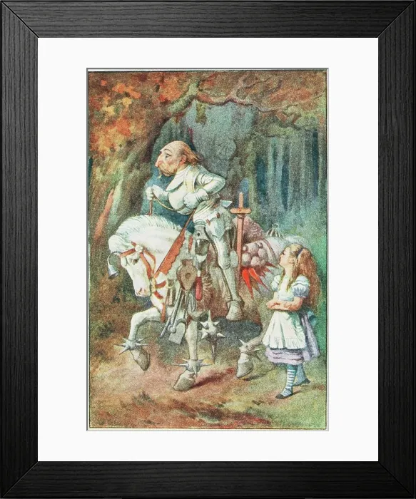 Framed Print : Alice and the White Knight, 1911. Creator: Tenniel, Sir John (1820-1914) Framed Print : Alice and the White Knight, 1911. Creator: Tenniel, Sir John (1820-1914)