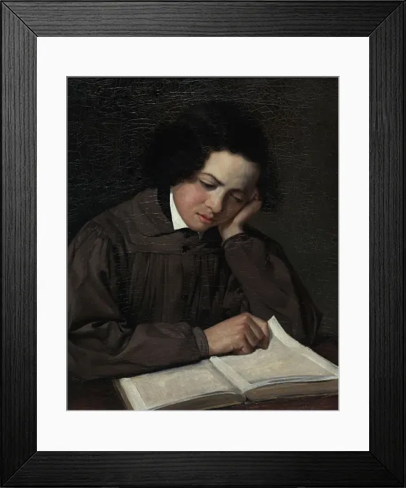 Framed Print : Portrait thought to be François-Victor Hugo. Creator: Unknown Framed Print : Portrait thought to be François-Victor Hugo. Creator: Unknown