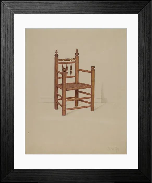 Framed Print : Carver Armchair, 1936. Creator: Anne Ger