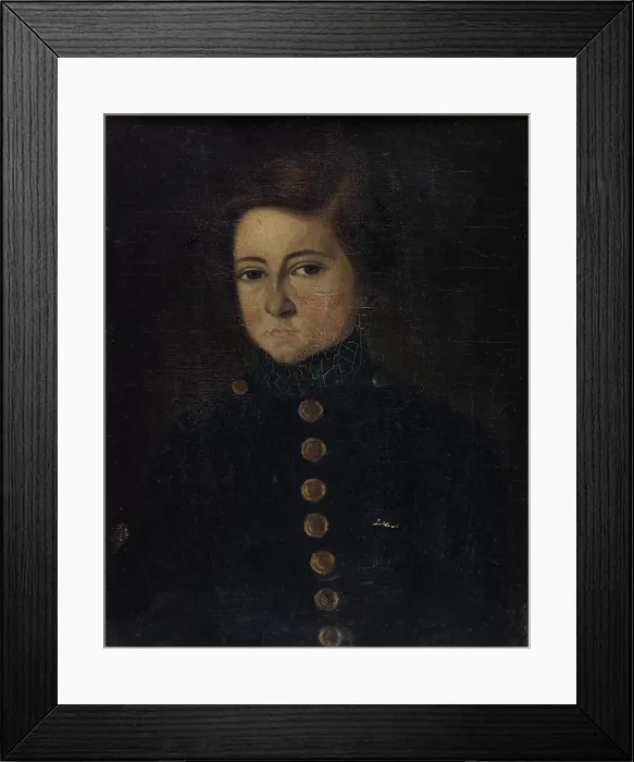 Framed Print : Portrait thought to be of Léopold Hugo (1827-1866). Creator: Unknown Framed Print : Portrait thought to be of Léopold Hugo (1827-1866). Creator: Unknown
