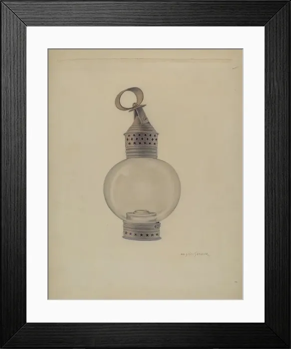 Framed Print : Lantern, 1935 / 1942. Creator: E. J. Gilsleider Framed Print : Lantern, 1935 / 1942. Creator: E. J. Gilsleider