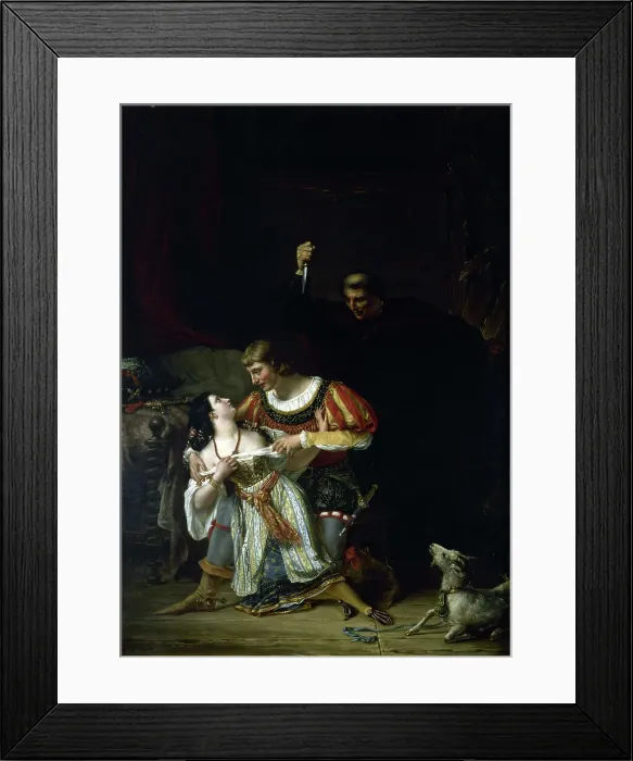 Framed Print : Scènes tirées de Notre-Dame de Paris, 1833. Creator: Auguste Couder Framed Print : Scènes tirées de Notre-Dame de Paris, 1833. Creator: Auguste Couder