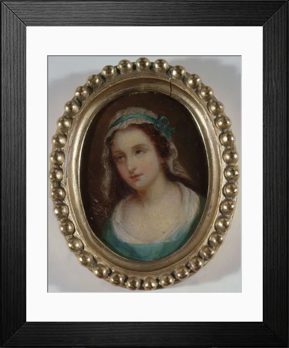 Framed Print : Portrait said to be of Charlotte Corday (1768-1793), between 1788 and 1798. Creator: Unknown Framed Print : Portrait said to be of Charlotte Corday (1768-1793), between 1788 and 1798. Creator: Unknown