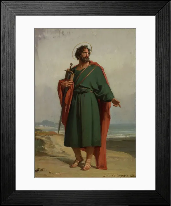Framed Print : Sketch for the church of Courbevoie : Saint Paul, 1874. Creator: Jules de Vignon Framed Print : Sketch for the church of Courbevoie : Saint Paul, 1874. Creator: Jules de Vignon