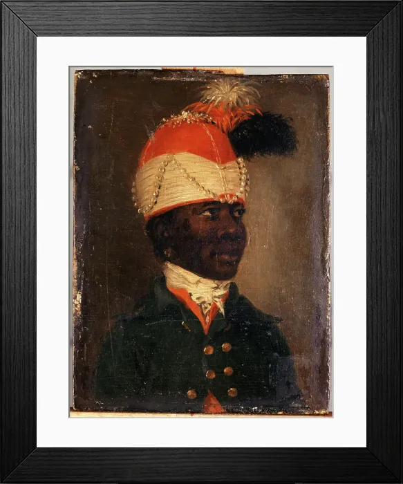 Framed Print : Presumed portrait of Zamor (around 1762-1820), Mme du Barry's page, c1770. Creator: Unknown Framed Print : Presumed portrait of Zamor (around 1762-1820), Mme du Barry's page, c1770. Creator: Unknown